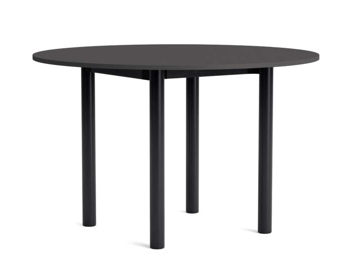 Stůl Annex Round Ø120, black oak/dark grey