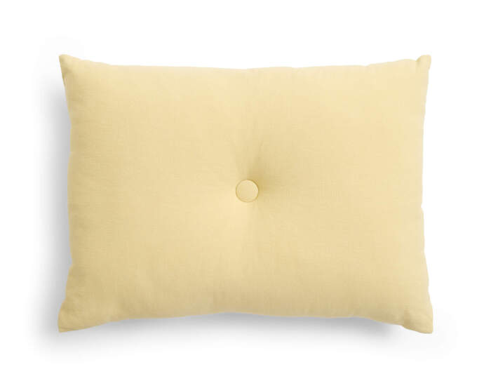 Polštář Dot Linen, soft yellow