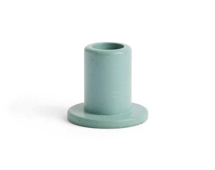 Svícen Tube Concrete Small, emerald green