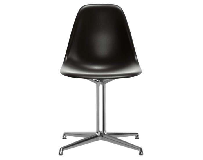 Židle Eames DSL, deep black/polished aluminium
