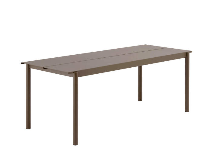 Stůl Linear Steel Table 200 cm, taupe
