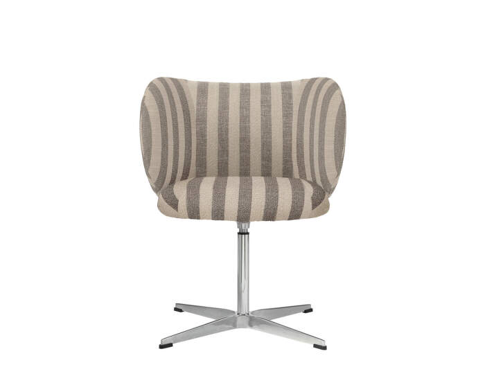 Jídelní židle Rico Swivel Louisiana, sand/off-white