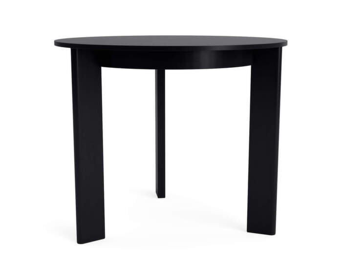 Jídelní stůl Chisel 20 Round Ø90, black lacquered oak