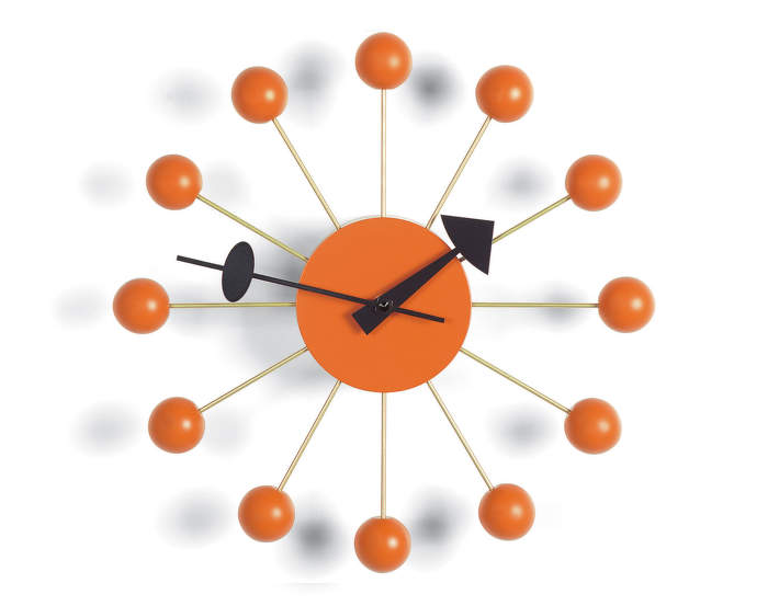 Hodiny Vitra Ball Clock, orange