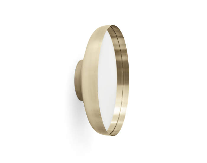 Zrcadlo Darkly medium, brushed brass