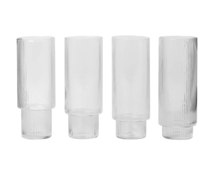 Ripple Long Drink Glasses