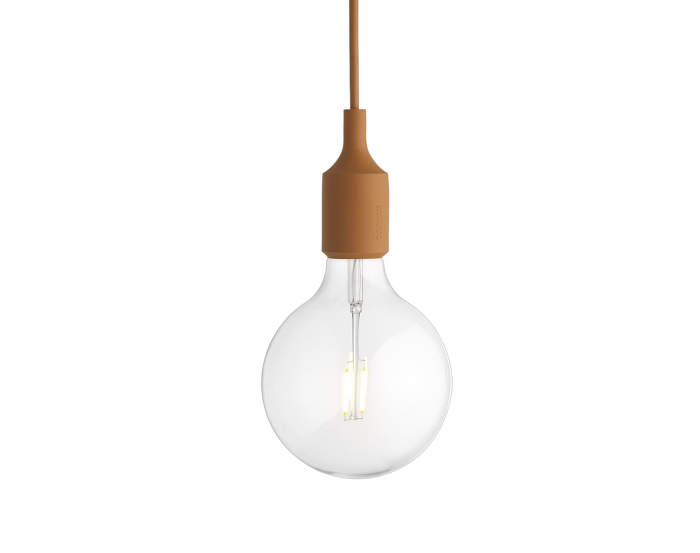 Závěsná LED lampa E27, clay brown