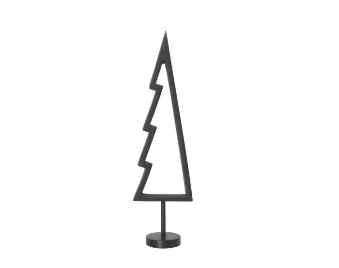 Vánoční dekorace Winterland Black Brass Tree, Outline