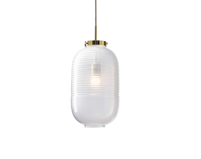 Lampa Lantern, white/polished brass