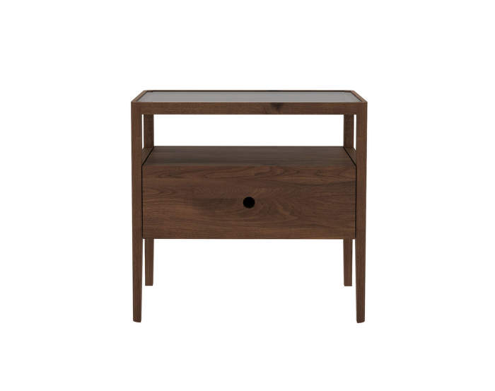 Walnut Spindle bedside table