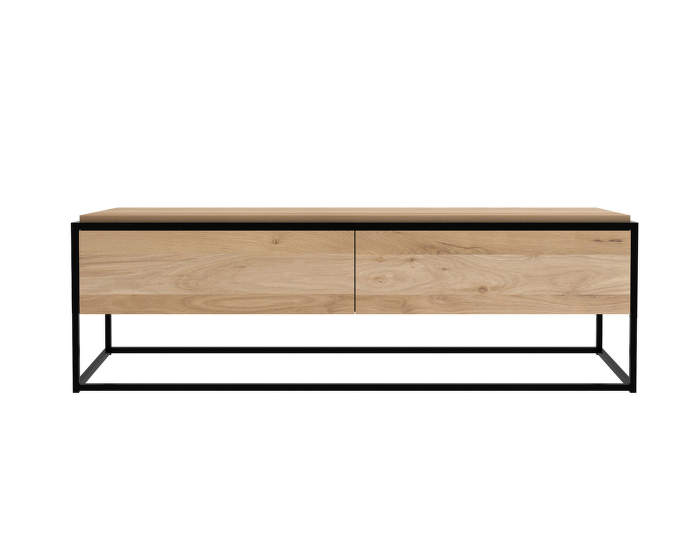 Monolit TV cupboard, oak/black