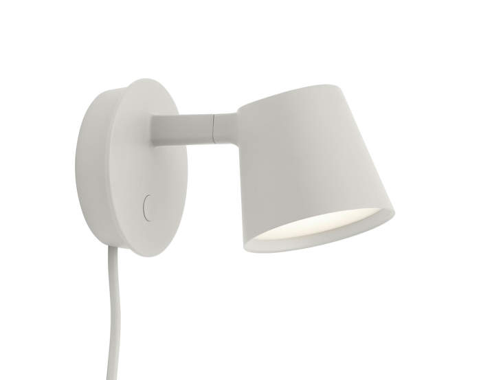 Tip wall lamp, grey