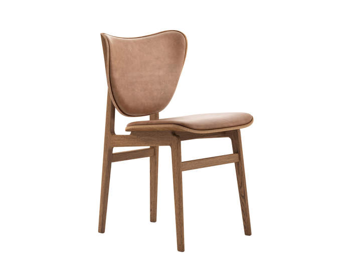 Elephant Dining Chair, smoked oak / Dunes Leather - Camel 21004