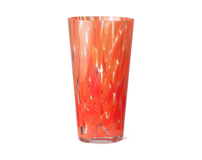 Casca Vase, poppy red