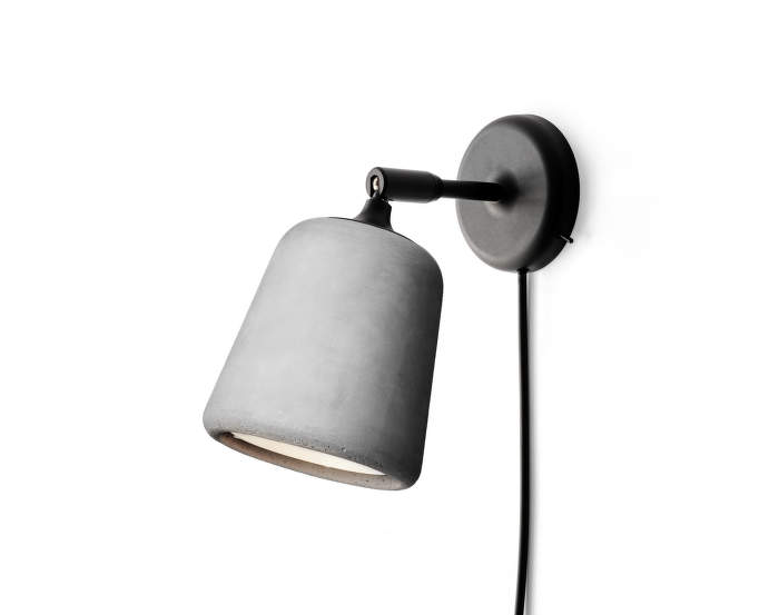 Material Wall Lamp, light grey concrete