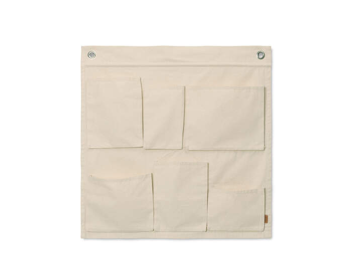 Canvas Wall Pockets, Off-White
