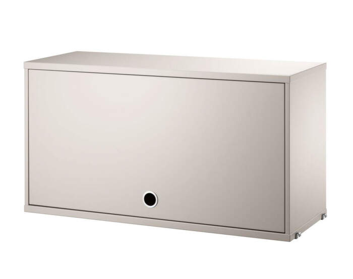 String Cabinet with flip door, beige