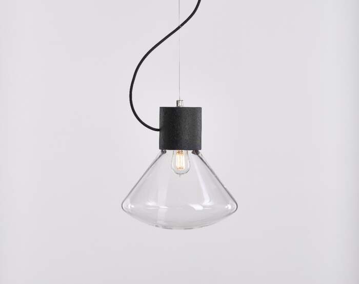 Lampa Muffins PC986, clear / black