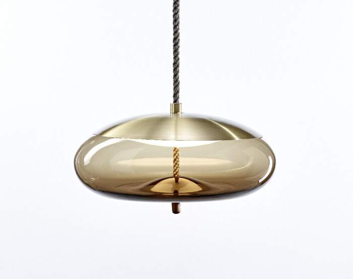 Svítidlo Knot Disco PC1017 Lamp, brown / brass