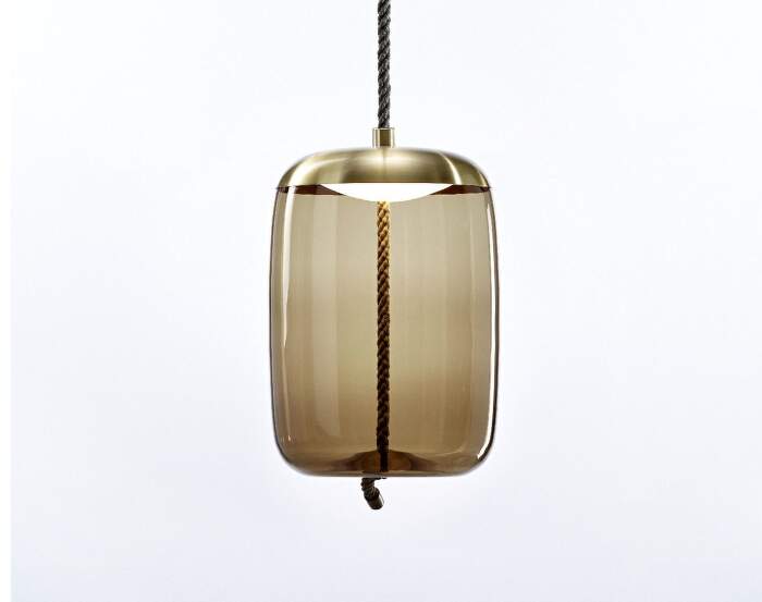 svítidlo Knot Cilindro PC1019 Lamp, brown / brass