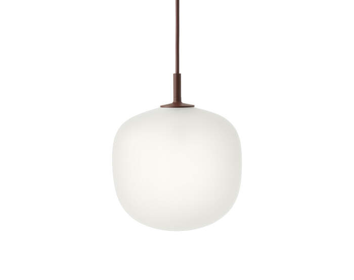 lampa-Rime Pendant Lamp Ø18, opal/deep red