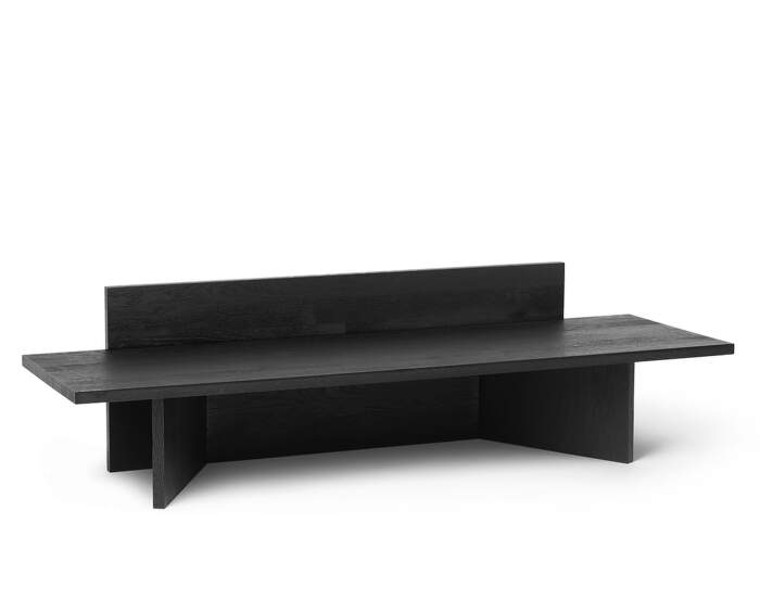 lavice-Oblique Bench, black oak