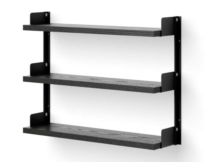 Police Tea Shelf, black ash/black