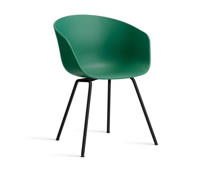 zidle-AAC 26 Chair Black Steel, teal green