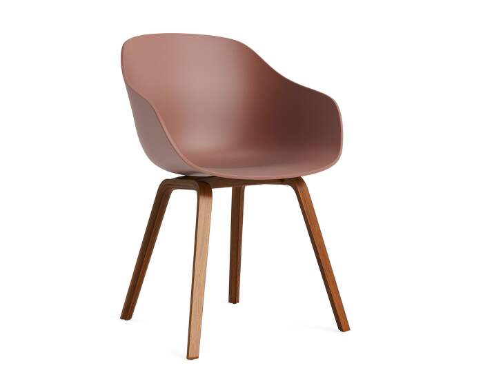 zidle-AAC 222 Chair Walnut, soft brick