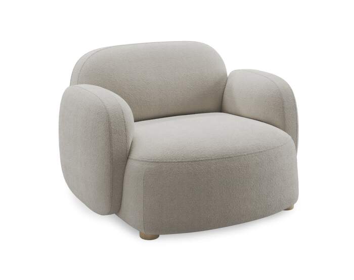 kreslo-Gem Lounge Chair w/armrests, Moss 11 beige