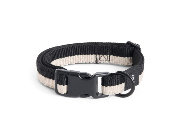 Obojek pro psa Dogs Collar Flat S/M, black/white
