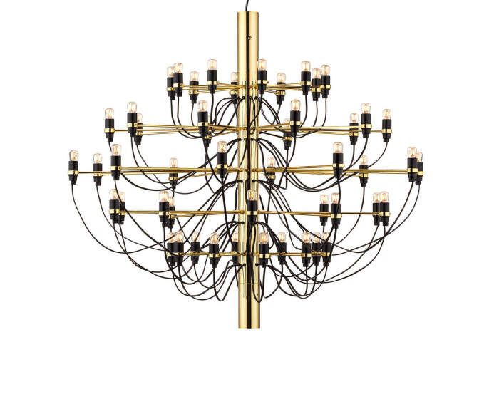 Lustr 2097/50 Clear Bulbs, brass
