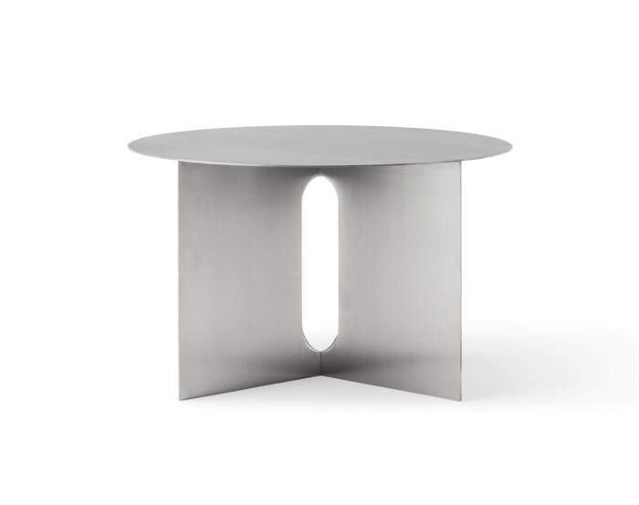 Konferenční stolek Androgyne Ø63, brushed steel