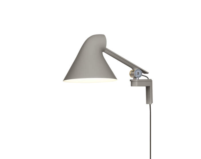 Nástěnná lampa NJP Short, light aluminium grey