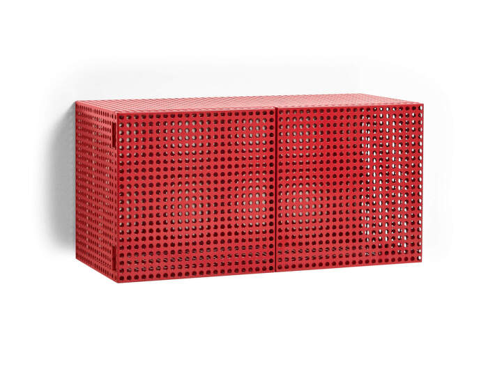 Skříňka Perforated Cabinet Wall Small, wine red