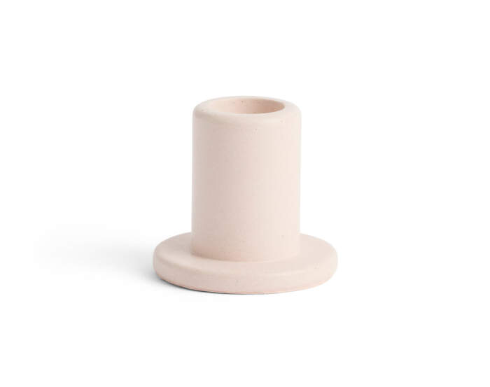 Svícen Tube Concrete Small, light pink