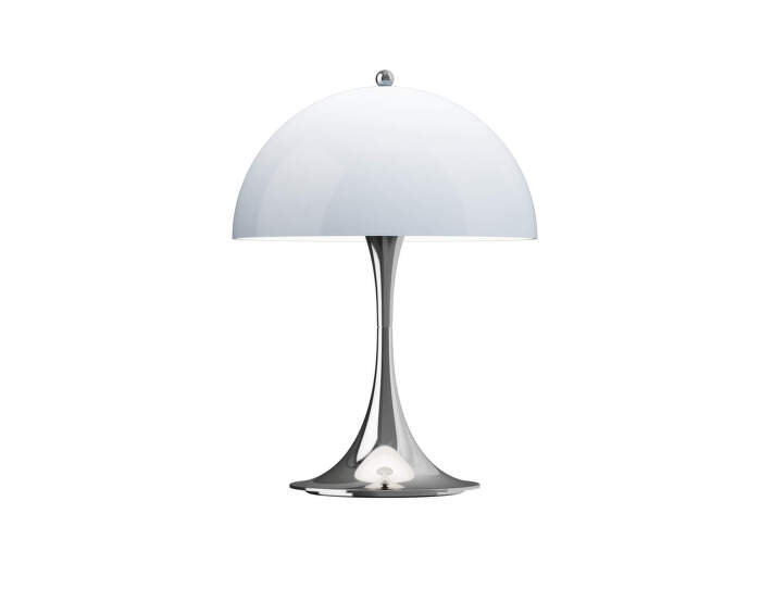 Přenosná lampa Panthella 250, chrome opal blue grey