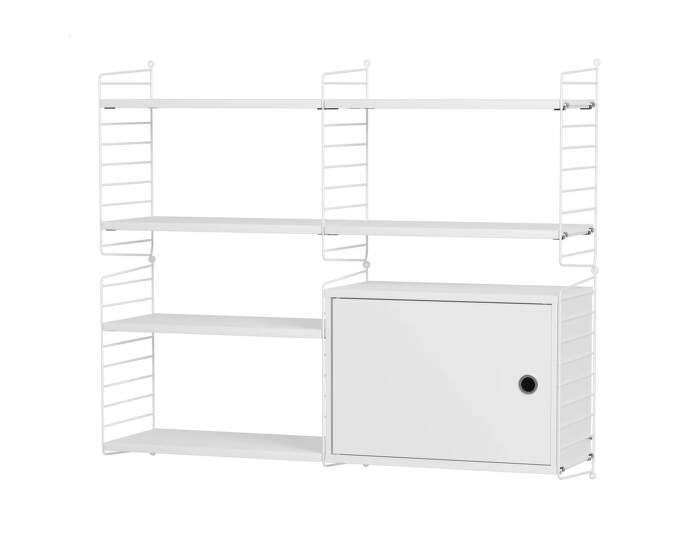 Policová sestava String Living Room R, white