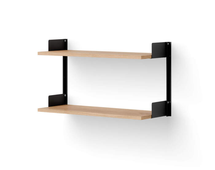 Policová sestava Wall Shelf 450, oak/black