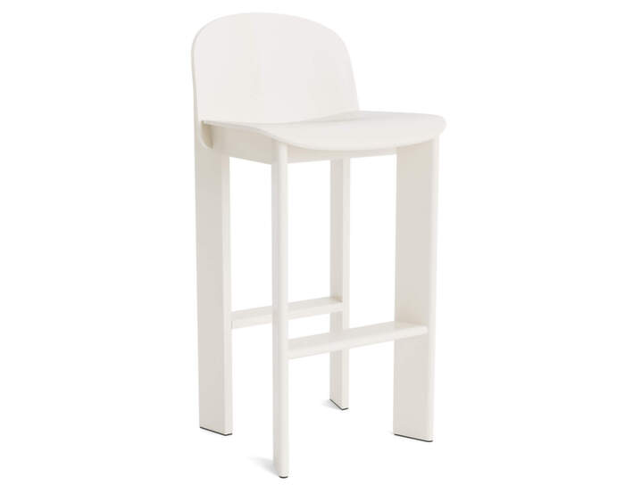 Barová židle Chisel 35 H75, cream white lacquered beech