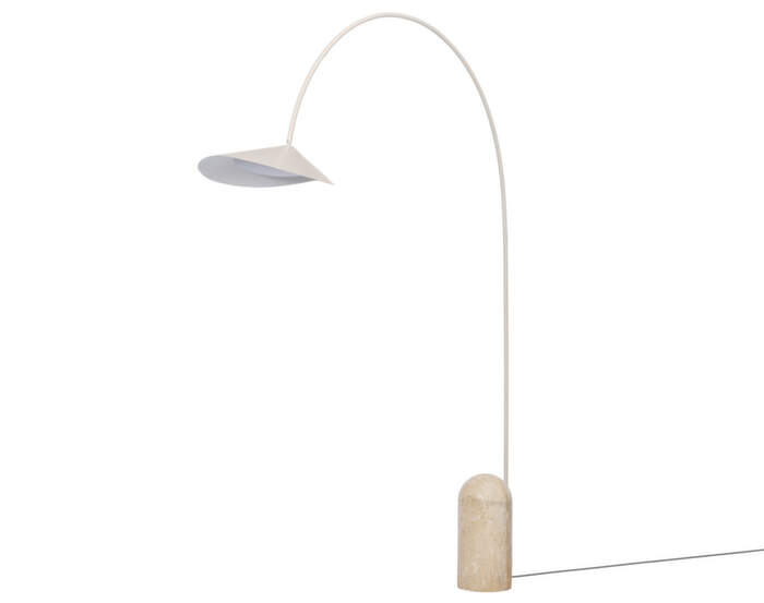 Stojací lampa Arum Arched, cashmere