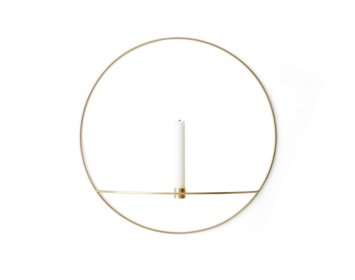 Nástěnný svícen POV Circle Candleholder L, Brass