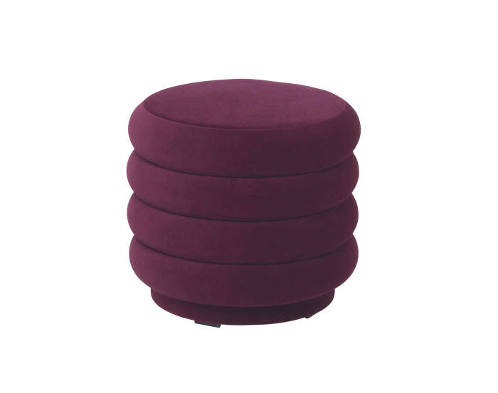 Pouf Round small, bordeaux