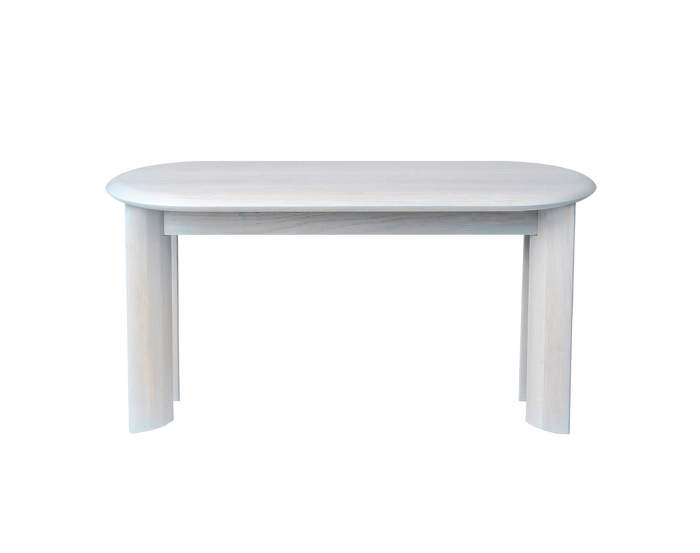 Bevel Bench, ice blue oiled oak