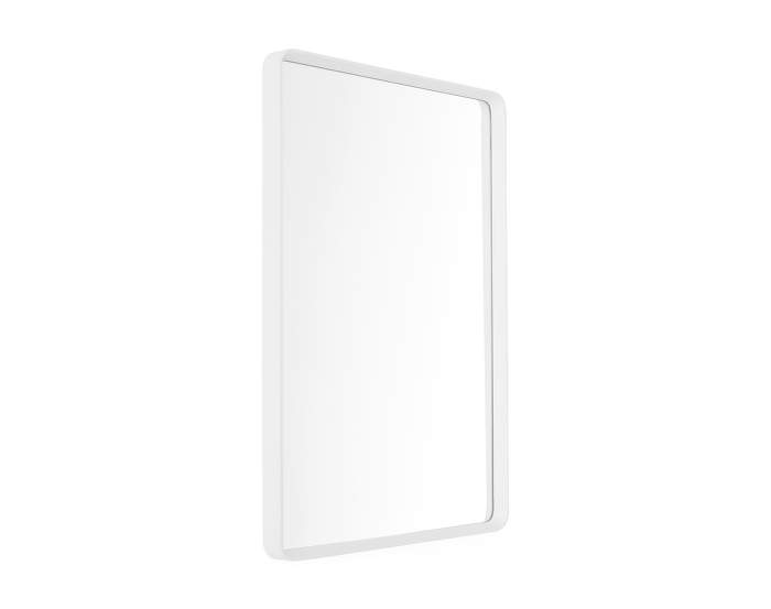 Norm Wall Mirror, rectangular, white