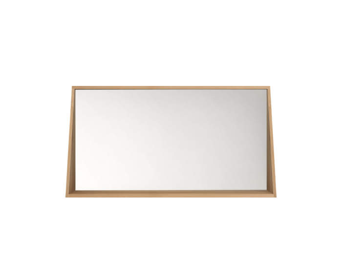 Qualitime wall mirror, 120 x 70 cm, oak