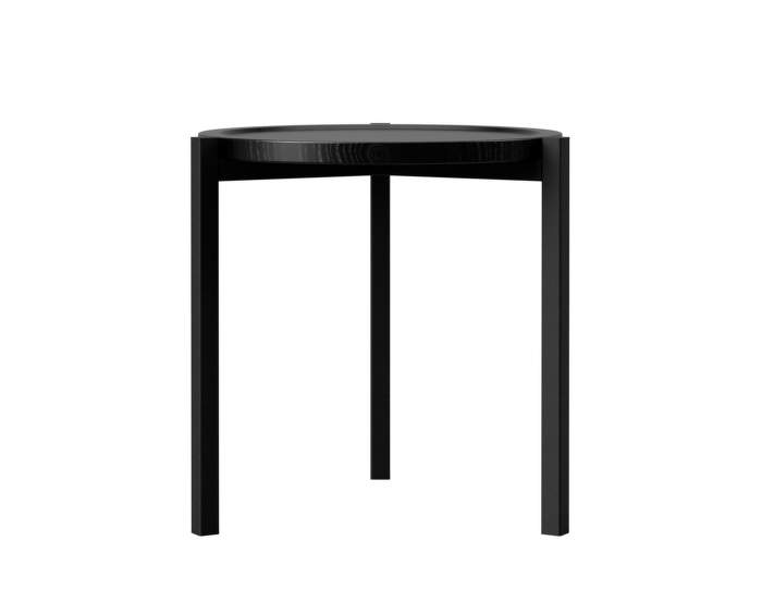 Side Table, black oak / black steel