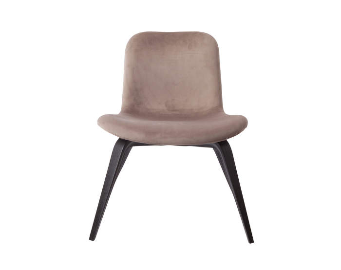 Goose Lounge Chair Black, Velvet Taupe
