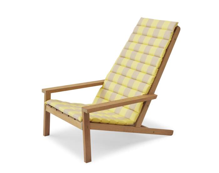 podsedak Between Lines Deck Chair Cushion, lemon / sand stripe