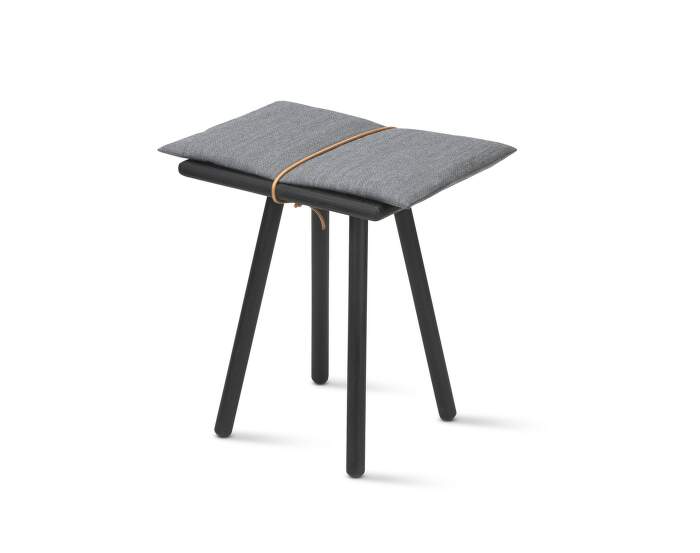 stolicka Georg Stool, light grey / black oak